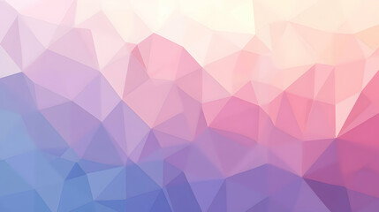 Obraz premium Abstract polygonal background with pastel pink, purple, and blue hues creating a textured, low-poly effect.