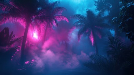 Neon Glow in the Jungle