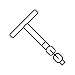 fuel pressure gauge line icon vector. fuel pressure gauge sign. isolated contour symbol black illustration