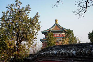 Fototapeta premium Scenery of Buddhist House in Summer Palace, Beijing.