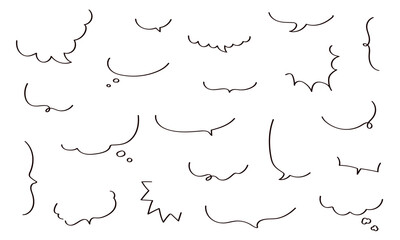 シンプルなフキダシイラストセット