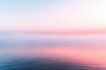 Fototapeta premium A serene morning scene captures the beauty of mist and water.