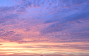 Obraz premium Orange Purple Sky Sunset-2