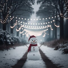 Obraz premium snowman