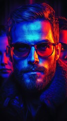 A person collaborating with team members through a video conference on a laptop