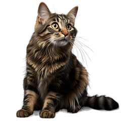 Cat with white background 