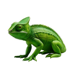 Fototapeta premium green iguana isolated on white