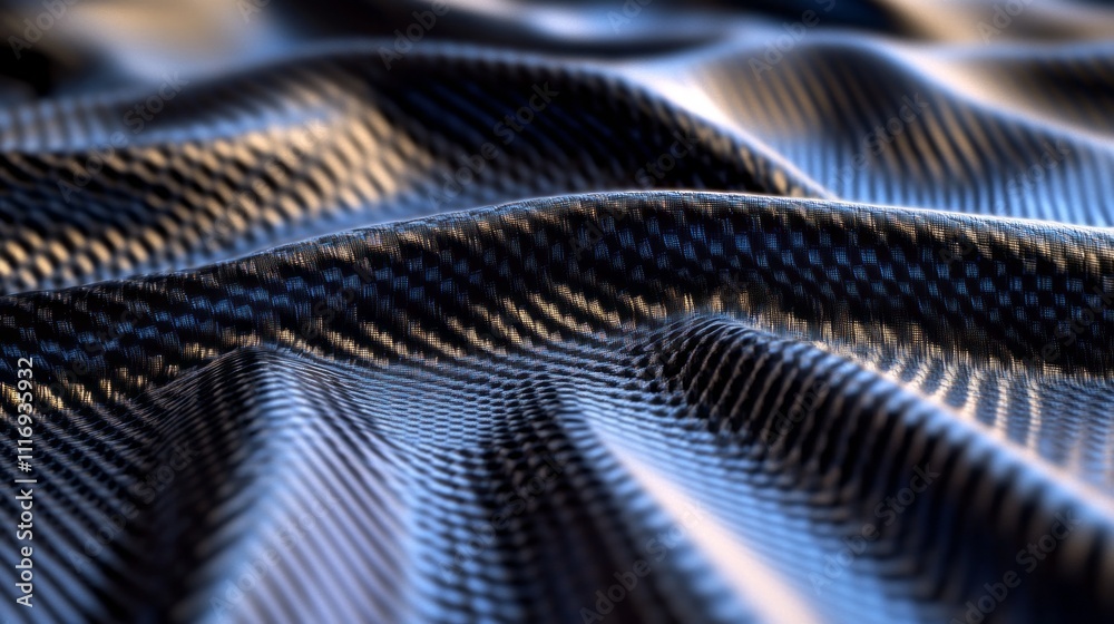 Aufkleber textured kevlar fabric sprawls across the surface, revealing its intricate weave and sheen. the soft
