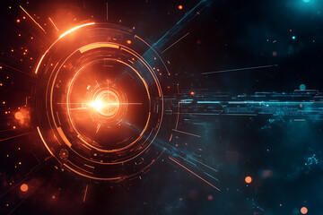 Obraz premium Abstract Futuristic Technology Design