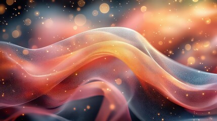 Abstract waves of color and light with a dreamy, ethereal quality.