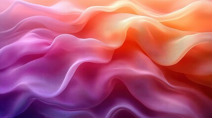 Obraz premium Abstract waves of soft colors creating a serene, flowing texture.