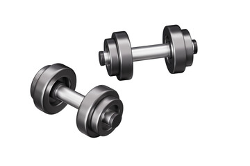 3d rendering fitness title dumbbell