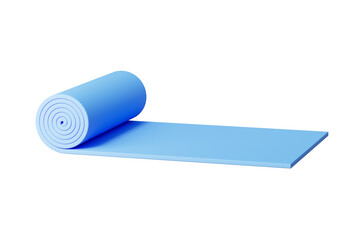 3d rendering cartoon Yoga mat