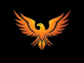 Obraz premium Majestic Wildlife Eagle Bird illustration icon logo symbol