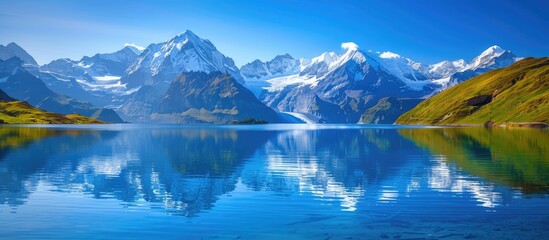 Fototapeta premium Serene Mountain Lake Reflection