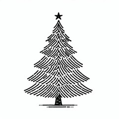 Obraz premium Celebrating Christmas: A Minimal Tree