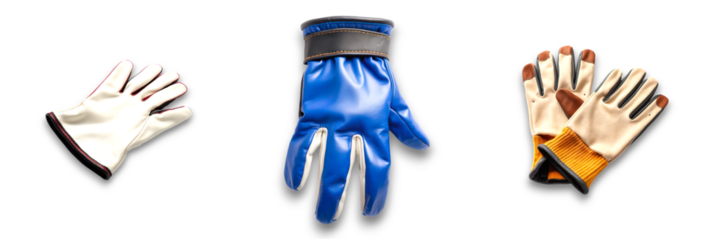 Isolated gloves on a transparent background, perfect for safety and utility