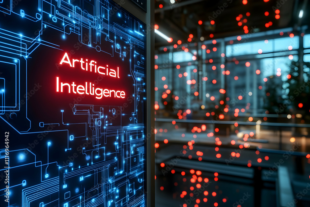Poster ai concept red 