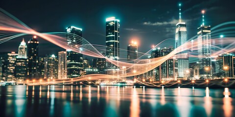 Fototapeta premium Smart city