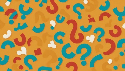 The question mark seamless pattern illustration, pattern, background, graphic, search, researching, 10