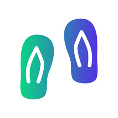 sandal Gradient icon