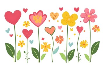 Set of Hand drawn watercolor illustration Red Apple Flowers. Vector, Isolated on white background. Element for design of invitations, flower, watercolor, blossom, cherry, pink, sakura, orchid, spring,