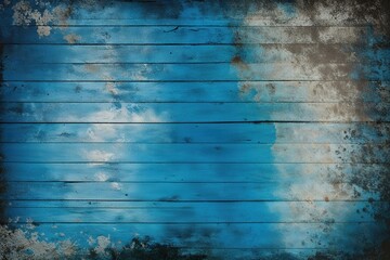 Fototapeta premium Vintage Blue Weathered Wall Art Overlay Backdrop with Grunge Texture