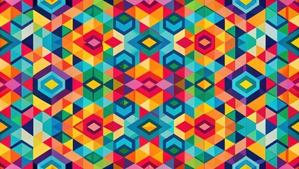 Colorful abstract geometric pattern background with seamless design, abstract, colorful, geometric, pattern, art, background
