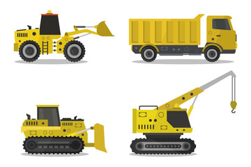 Fototapeta premium Construction transport vehicles