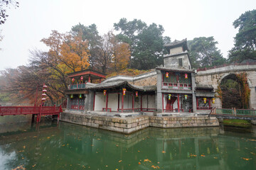 Obraz premium Scenery of Suzhou Street, Summer Palace, Beijing.