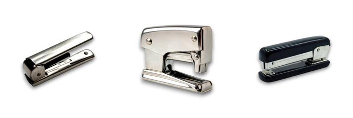 Isolated staplers on transparent background, a practical office tool