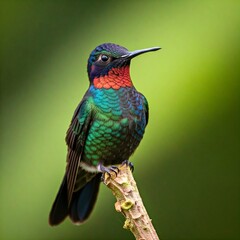Fototapeta premium Did you know that hummingbirds can fly backwards? They're the only birds that can do this! 