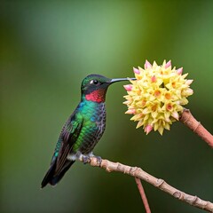 Fototapeta premium Did you know that hummingbirds can fly backwards? They're the only birds that can do this! 