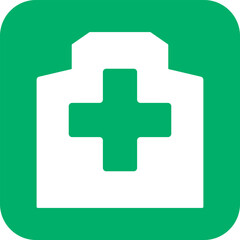 Obraz premium 病院のアイコン