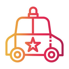 islamic Line Gradient Icon