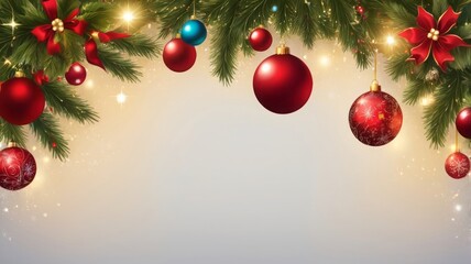 Holiday Season Blank Banner Mockup for Christmas
