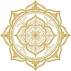 Verduisterende gordijnen Elegant floral ornament mandala for background © Artteest