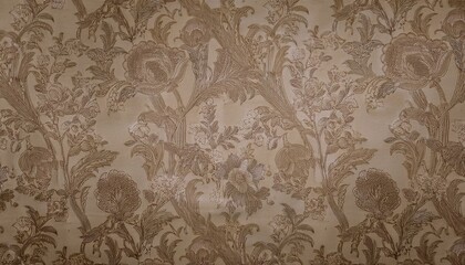 빈티지 패턴 벽지 올드한 감성이 느껴지는 세피아 톤의 꽃무늬 패턴 벽지