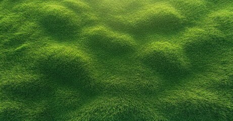 vibrant green grass field soft morning light detailed texture top down view