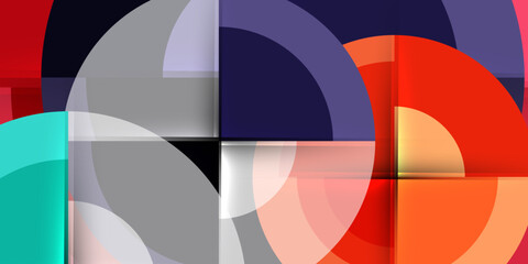 Obraz premium Target circle geometric abstract shapes. Vector Illustration For Wallpaper, Banner, Background, Card, Book Illustration, landing page