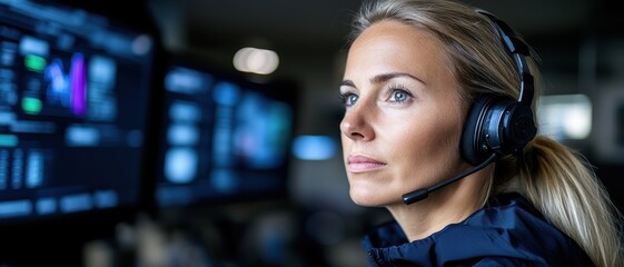 Emergency response training session control room professional development high-tech environment focused viewpoint teamwork integration