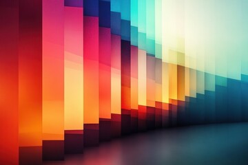 Vibrant Abstract Geometric Rainbow Gradient Background Wallpaper