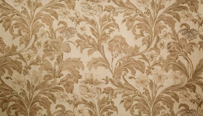 빈티지 패턴 벽지 올드한 감성이 느껴지는 세피아 톤의 꽃무늬 패턴 벽지