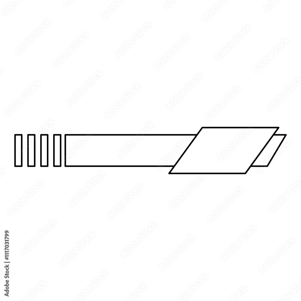 Wall mural minimalist footer element with a clean, linear design. features geometric shapes and diagonal accent