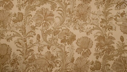 빈티지 패턴 벽지 올드한 감성이 느껴지는 세피아 톤의 꽃무늬 패턴 벽지