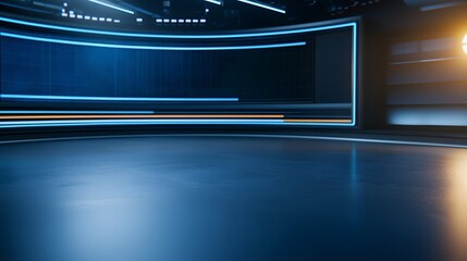 Modern Dynamic News Template with Sleek Shapes and Bright Accents for Broadcasting, Presentations, and Digital Media Backgrounds