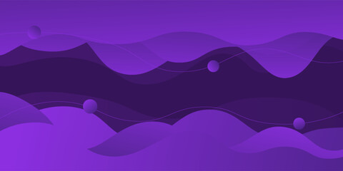 Abstract dark purple wavy background with simple pattern. Dark purple gradient color in the background. eps10