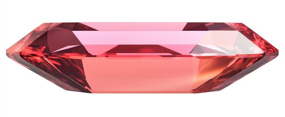 A Sparkling Red Gemstone Facet Display