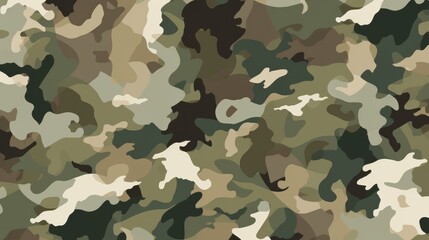 Camouflage background vector with a high-resolution texture, ideal for digital and print projects