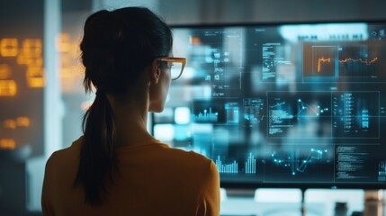 Digital workflows visualized with interconnected devices, real-time task tracking, and seamless collaboration